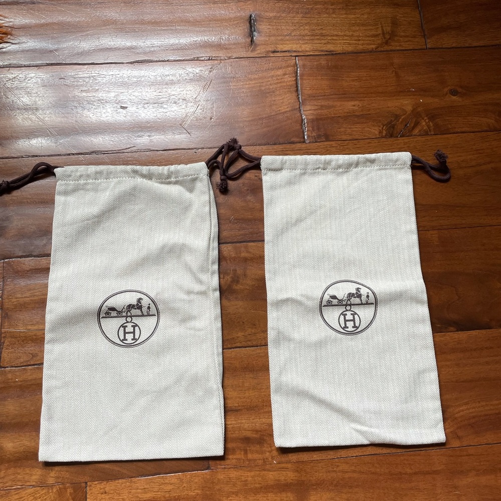 Authentic Hermes shoe bags